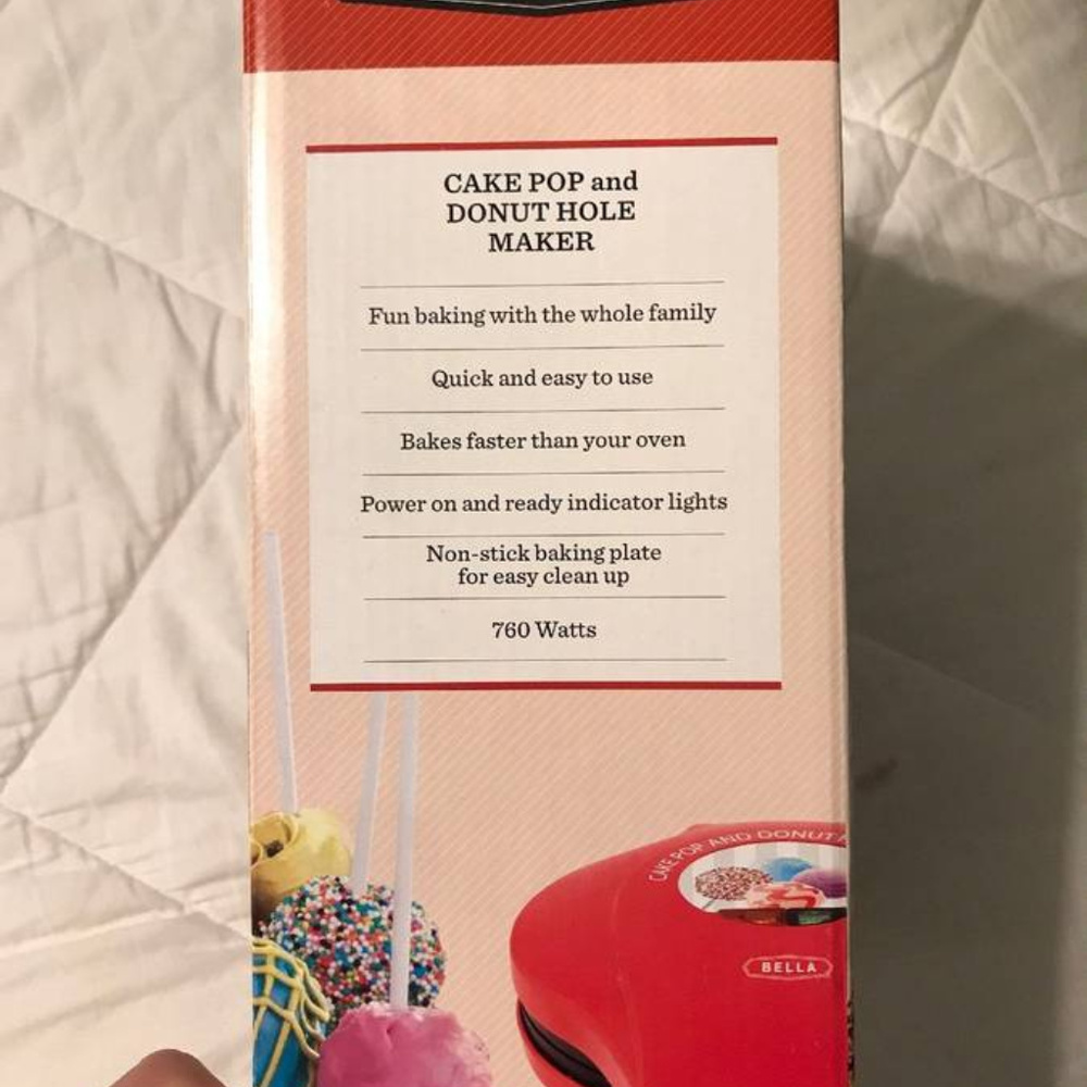 NIB Sensio Bella  Cake Pop and Donut Hole Maker - Picture 3 of 3